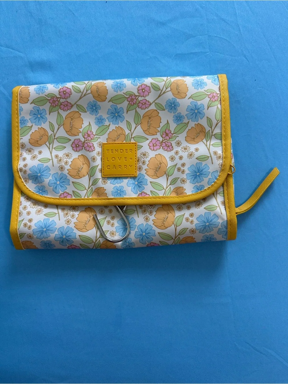 Tender Love & Carry Floral Foldable Travel Pouch in Yellow